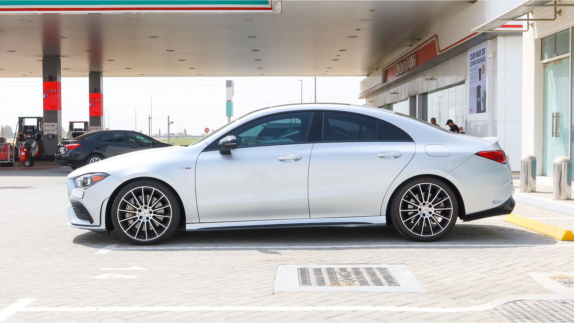 Silver Mercedes Benz AMG CLA 35 2021